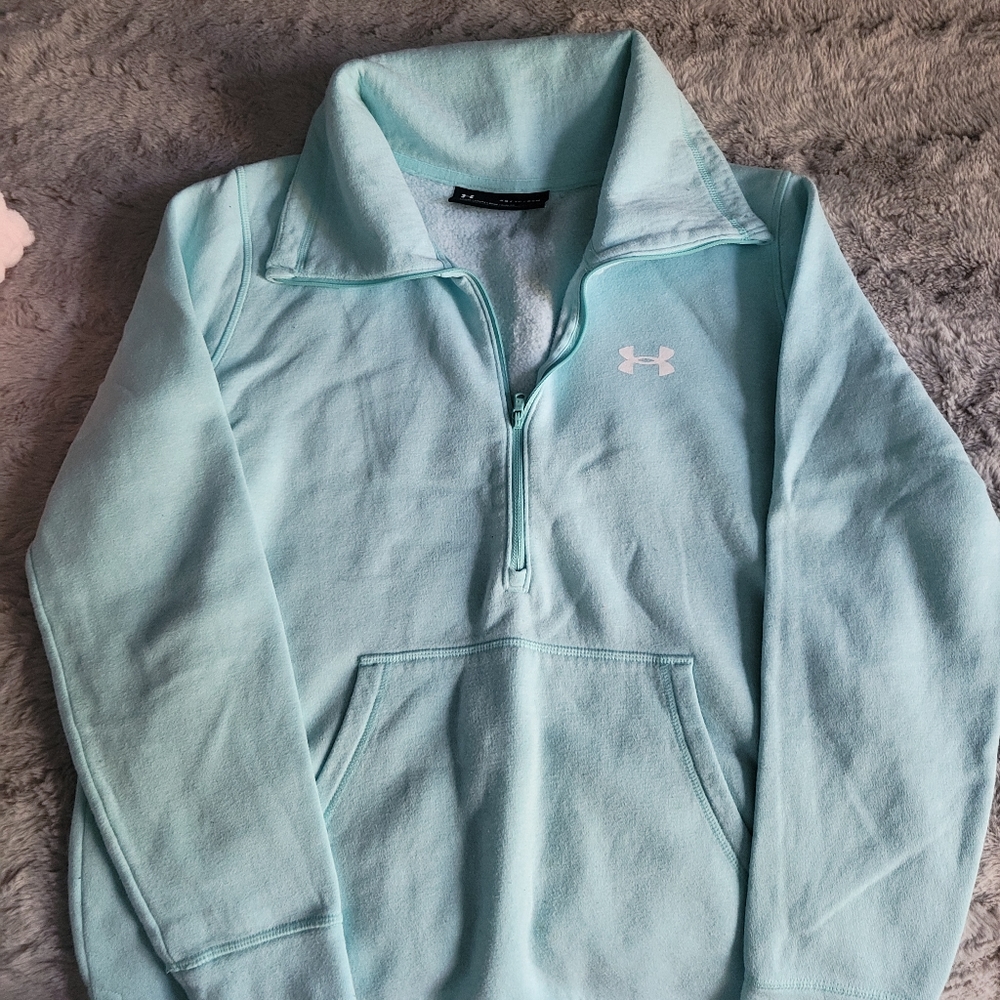 Under Armour mint 1/2 zip sweatshirt